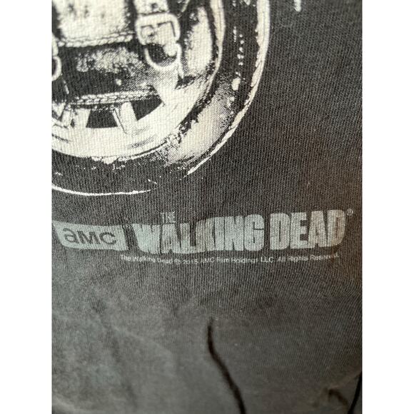 Walking Dead 'Fight Or Die' Graphic T-Shirt AMC 2015 Size M - Picture 3 of 6